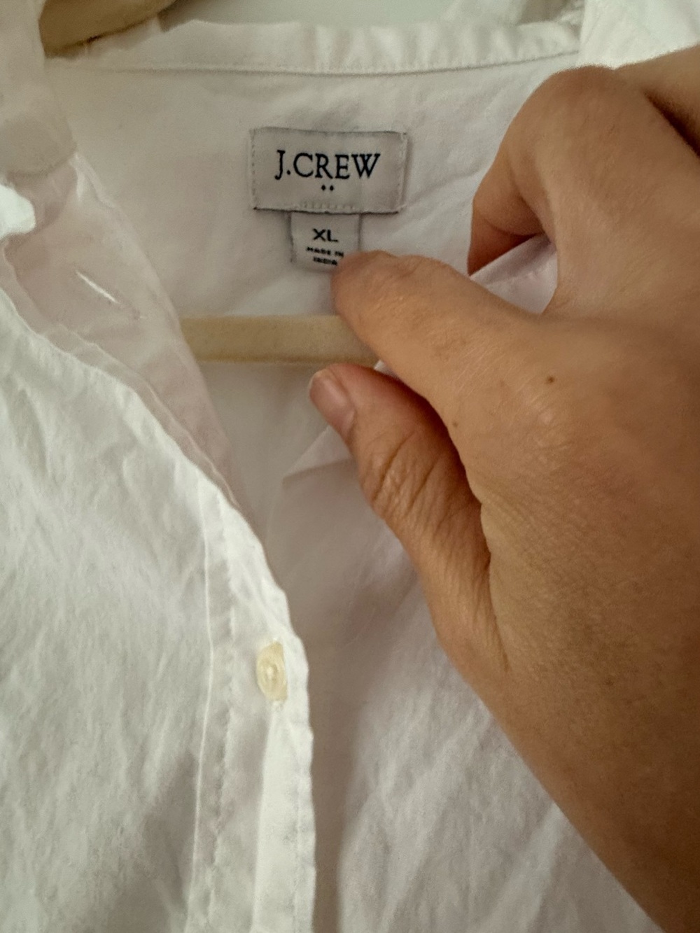 J.CREW White Cotton Sleeveless Button-Down Collared Blouse Topđ - Picture 3 of 8